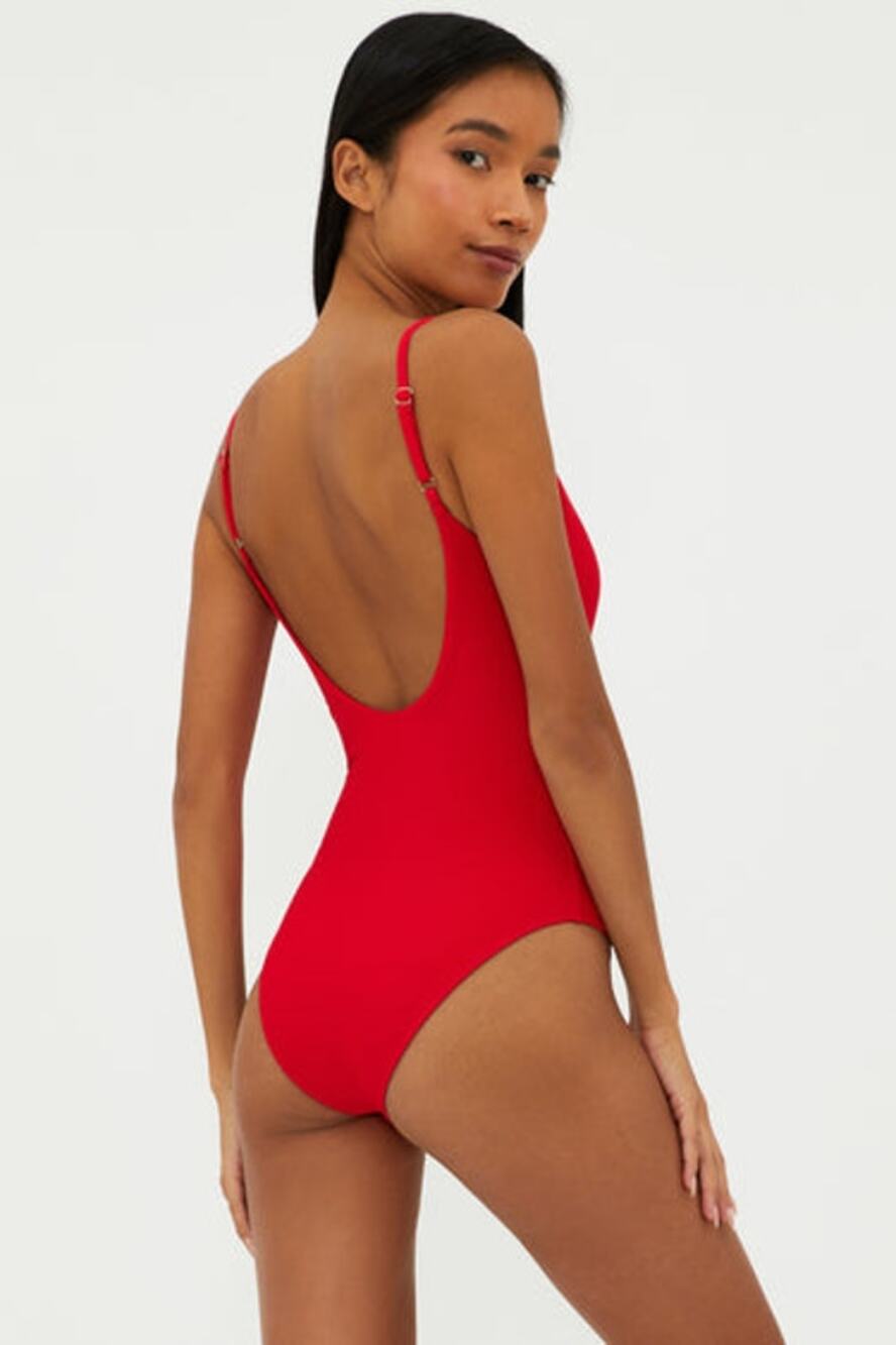 NWT Beach Riot Reese One-Piece Red L